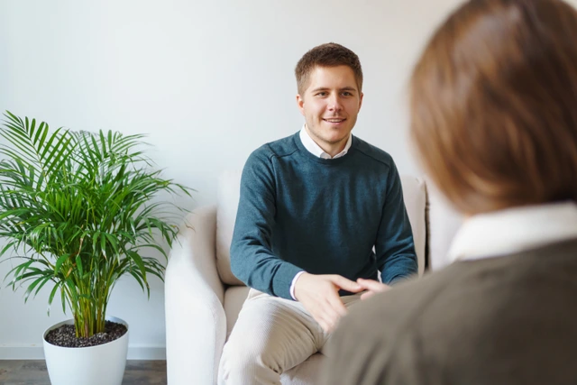 Ausstattung einer privaten Psychotherapie Praxis.